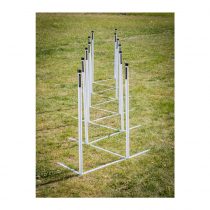 Inlärnningsslalom, ställbart från sicksack till helt rakt